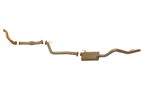 Pacemaker King Brown | Single 3" Turbo Back Exhaust with Muffler | Holden Colorado RC 3.0L TD 2008-2010 | KB5100-XXMX