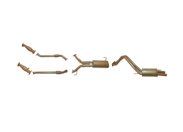 Pacemaker King Brown | Twin 2.5" Turbo Back Exhaust with Cats & Mufflers | Toyota LandCruiser 200 Series 2008–09/2015 | KB12030-XCMR