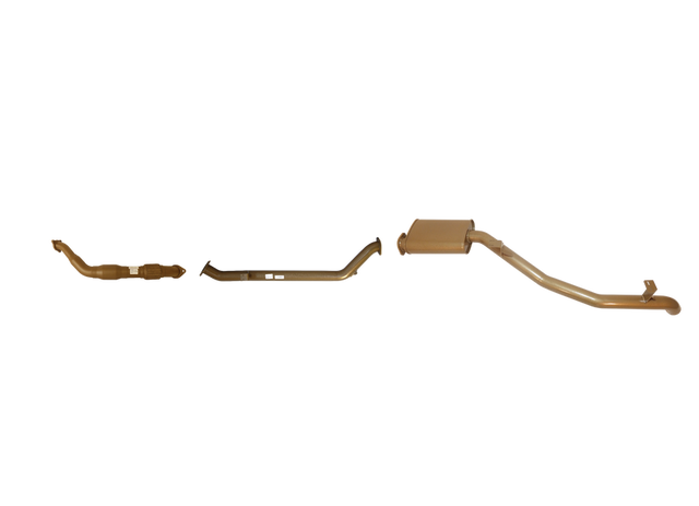 Pacemaker King Brown | Single 3" Turbo Back Exhaust with Cat & Muffler | Toyota LandCruiser 79 Dual Cab 2012–08/2016 | KB12009-XCXM