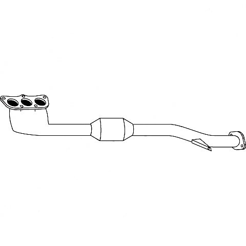 Standard Catalytic Converter - Subaru Liberty B13 (2004 - 2009) Sedan & Wagon (3.0L) Ma… (Manifold CAT)