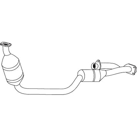 Standard Catalytic Converter - Mercedes-Benz C-Class W204 (2000 - 2007) Sedan (2.6L) Ca…