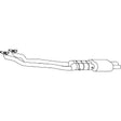Standard Catalytic Converter - BMW 5 E39 523i (1996 - 2000) Sedan (2.5L) Catalytic Conv…