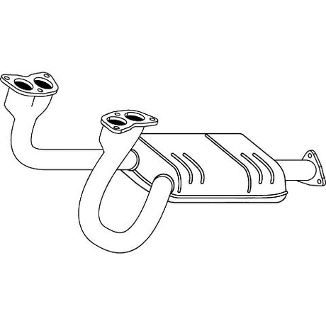 Standard Catalytic Converter - Subaru Liberty BC BJF (1989 - 1994) Sedan & Wagon (2.2L)…