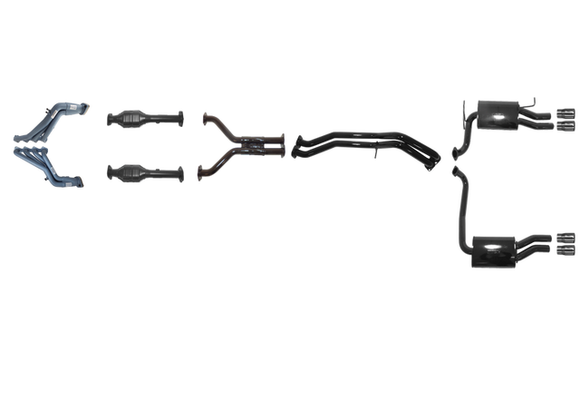 Pacemaker Performance Exhaust System with Tuned Headers for Ford Falcon BF FPV GT 5.4L Boss V8 2005–2008 - PP4008-09 (No Center Muffler Variant)