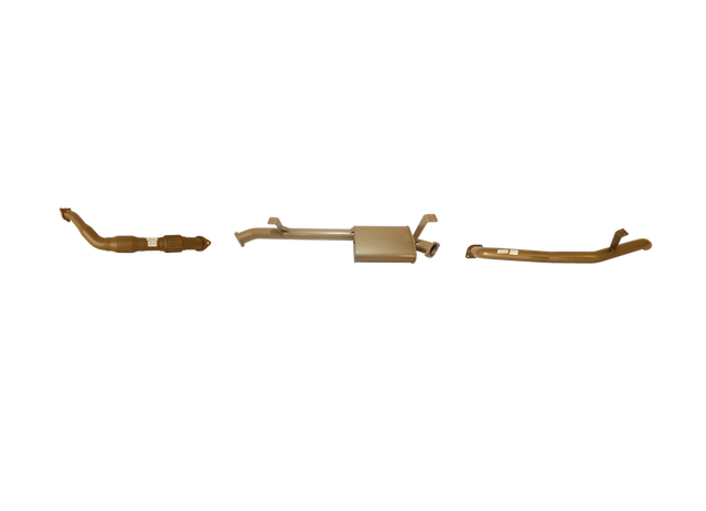 Pacemaker King Brown | 3" Exhaust Kit with Cat & Muffler | Toyota Landcruiser 76 Series V8 4.5L Wagon 2007-2016 (Non-DPF) | KB12006-XCMX