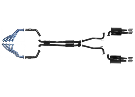 Pacemaker Twin 2.5" Performance Exhaust System with Tri-Y Headers for HSV VF 6.2L V8 Sedan & Sportwagon 2013–2017 - PP5387-05