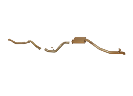 Pacemaker King Brown | Single 3" Exhaust Kit with Rear Muffler | Toyota Landcruiser 70/78 Series 4.5L V8 Single Turbo Troopy Mar 2007–Aug 2016 Without DPF/Air Purifier | KB12007-XXXM