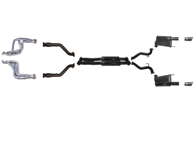 Pacemaker Twin 3" Performance Exhaust System with Headers for Ford Mustang GT S550 Convertible 5.0L V8 2015–2017 RHD - PP4178-54