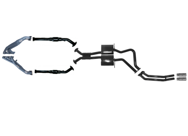 Pacemaker Competition Headers & Exhaust with Rear Pipe for Holden VU VY Ute 3.8L Supercharged V6 2000–2004 - PP5061-04