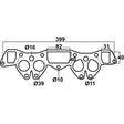 Datsun 1600 & 180B, Nissan L16, L18 & L20B - Exhaust Manifold Gasket