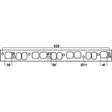 G.M Red Motor 186ci Special 12 port - Exhaust Manifold Gasket
