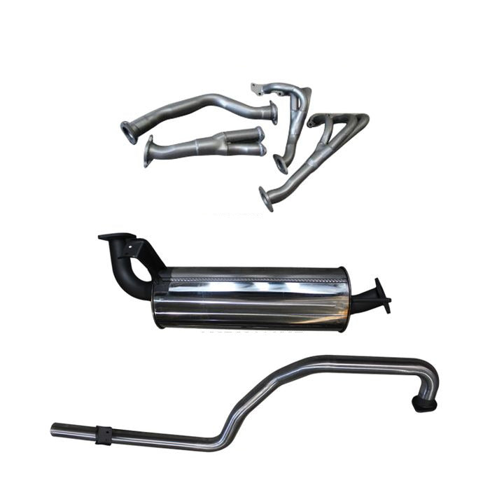 Manta | 2.5″ Full Exhaust System with Extractors & Muffler/Tailpipe | Toyota LandCruiser FZJ105 4.5L Wagon 1998–2007