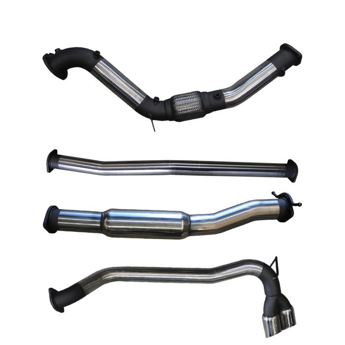 Manta | 3″ Turbo Back Without Cat With Hotdog Twin Tip Side Exit | Ford PX2 Ranger 3.2L Ute 2015–2022