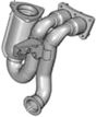 Redback Enviro Catalytic Converter - Citroen C5 D6 (2001 - 2004) Hatchback (3.0L) & Peugeot 4… (Manifold CAT)
