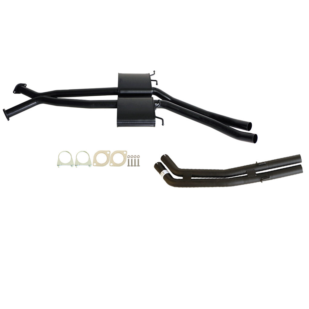 ESA | Twin 2.5" Catback Exhaust Front Mufflers Rear Tailpipes | Holden Statesman WH WK WL V8 5.7L 6.0L | ST133-135TP