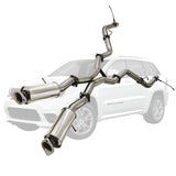 ESA | Stainless Steel Twin 3" Pipe Only Catback Exhaust OE Tip Option | Jeep Grand Cherokee SRT 6.4L | ST401-405POSS