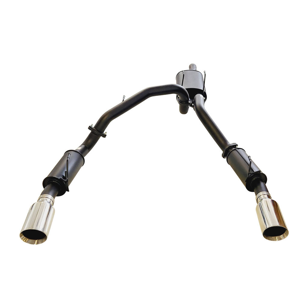 ESA 4X4 - Ram 1500 DS Classic 5.7L V8 Ute Twin 3" Cat Back Exhaust System with 5" Polished Chrome Tips