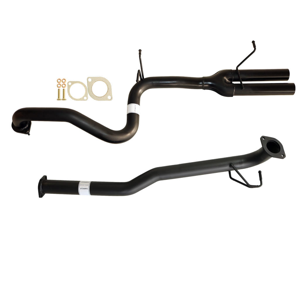ESA | 2.5" Catback Pipe Only Front And Dual Tailpipe | Ford Falcon BA BF 6Cyl & XR6 Sedan | ST245PO-246DTP