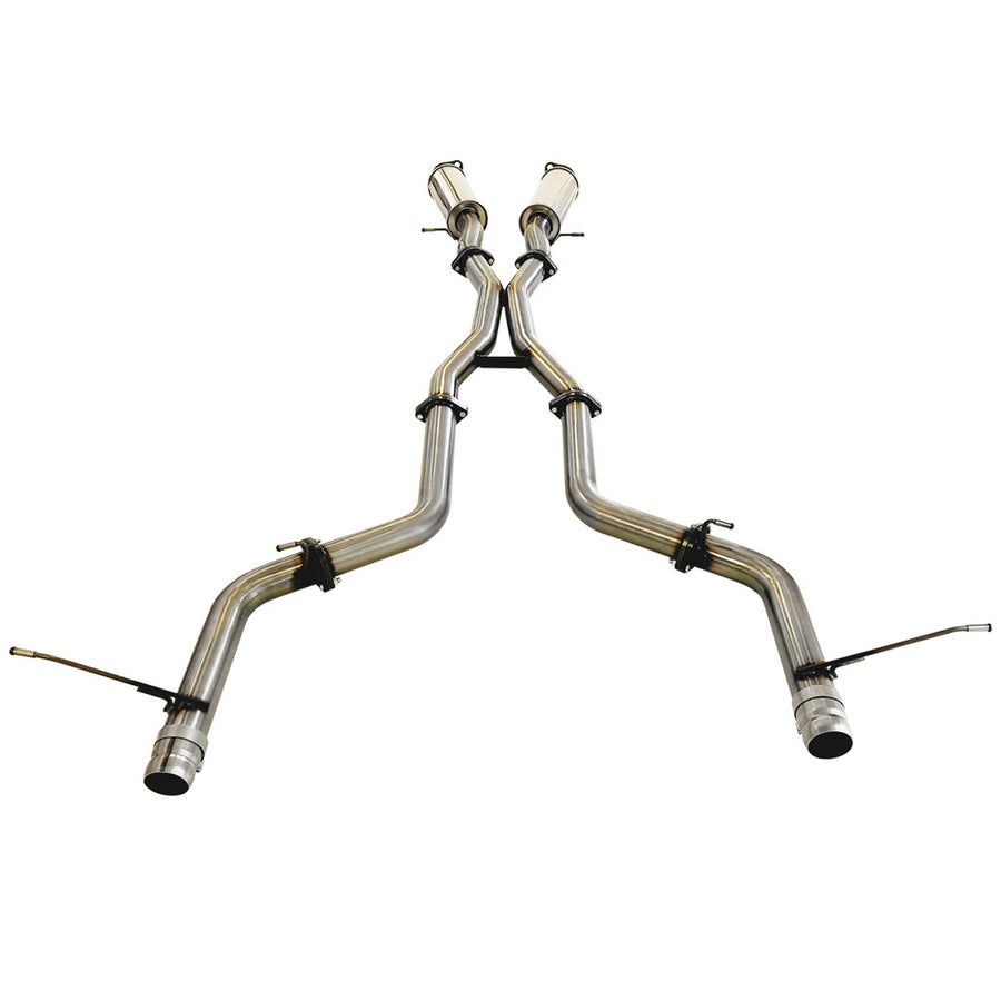 ESA | Stainless Steel Twin 3" Pipe Only Catback Exhaust OE Tip Option | Jeep Grand Cherokee SRT 6.4L | ST401-405POSS