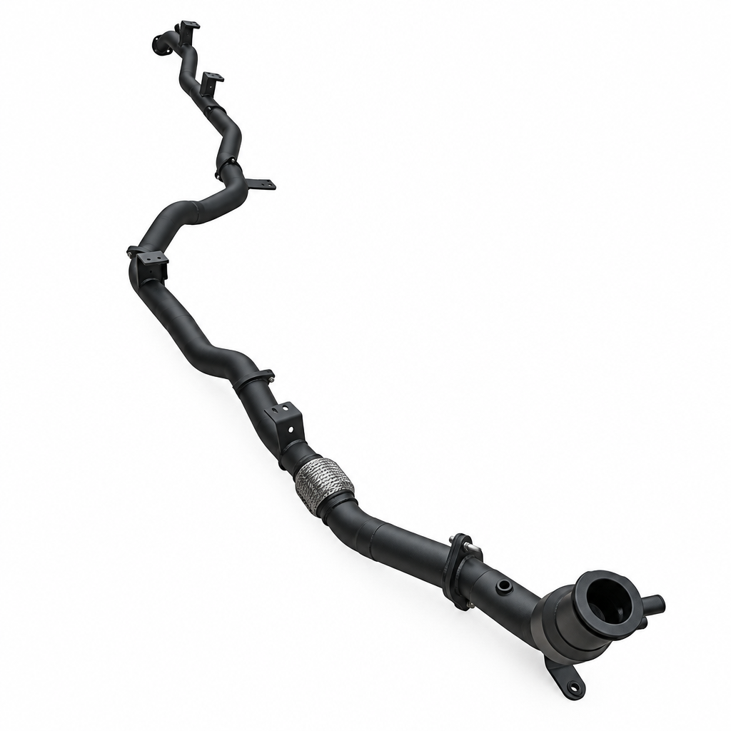Manta Aluminised Steel 3in Turbo Back Exhaust No Cat No Muffler Landcruiser GDJ79 - MKTY0405