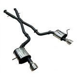 Manta - Jeep Grand Cherokee WK2 SRT 6.4L V8 - Twin 3" Cat Back Exhaust System with Chrome Tips - Hotdog/Muffler