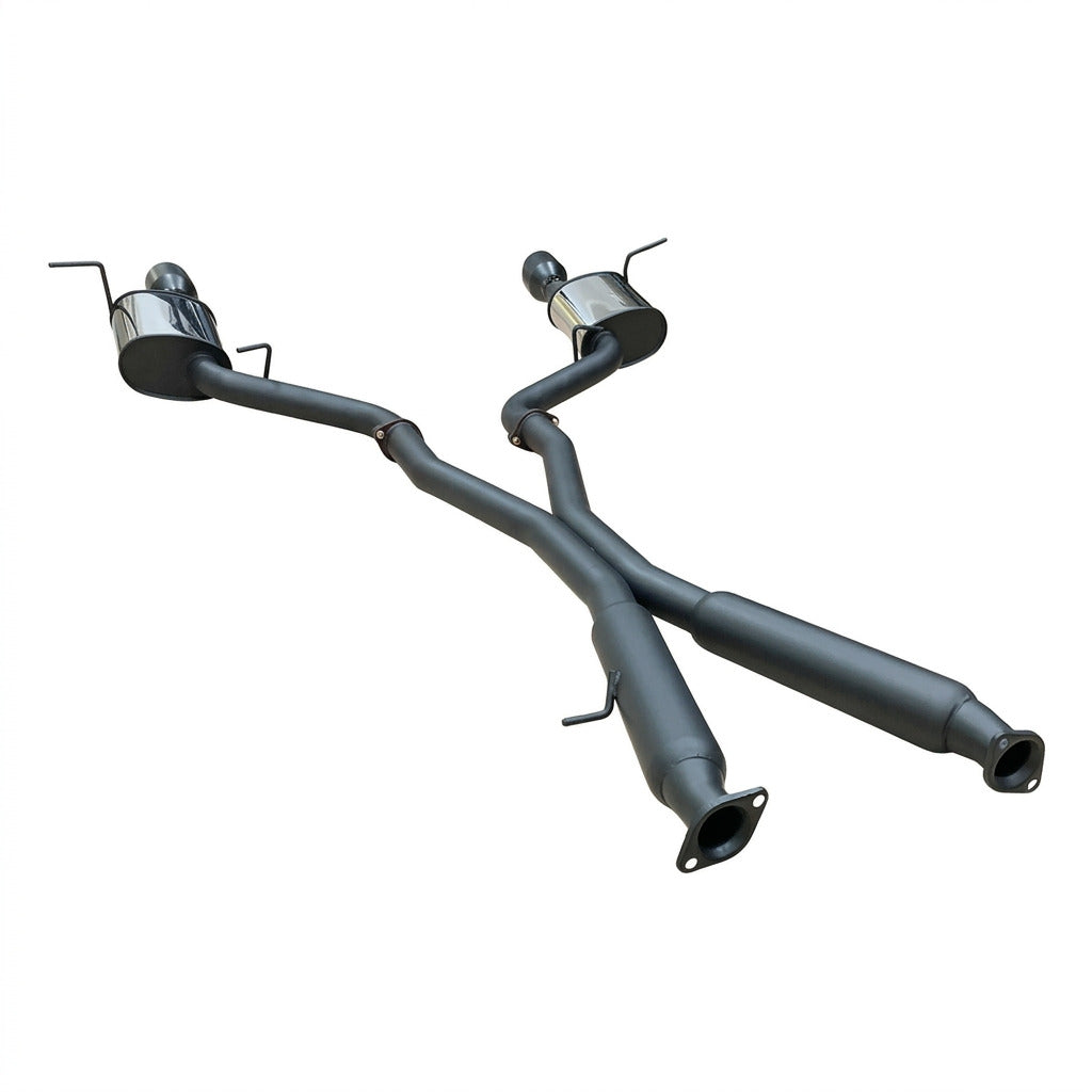 Manta - Jeep Grand Cherokee 2011+ WK2 SRT8 6.4L - 3" Twin Stainless Cat Back Exhaust System with Black Tips - Hotdog/Muffler