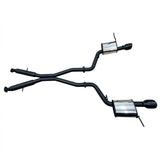 Manta - Jeep Grand Cherokee 2011+ WK2 SRT8 6.4L - 3" Twin Stainless Cat Back Exhaust System with Black Tips - Hotdog/Muffler