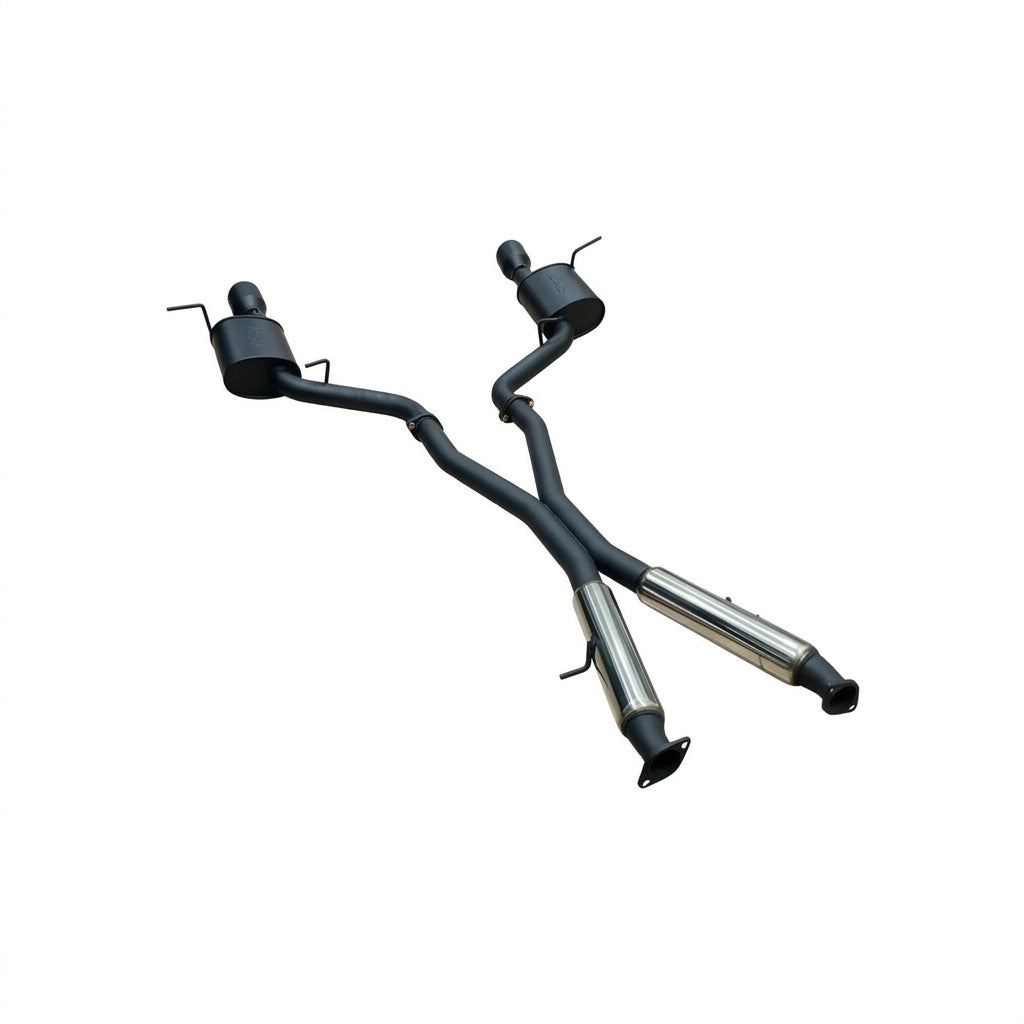 Manta - Jeep Grand Cherokee WK2 5.7L V8 - Twin 3" Cat Back Exhaust System with Black Tips - Hotdog/Muffler