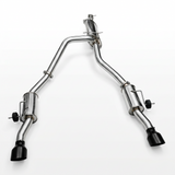 Manta Stainless Steel Exhaust Centre Rear Mufflers 5in Black Tips RAM 1500 HO - SSMKRA0028