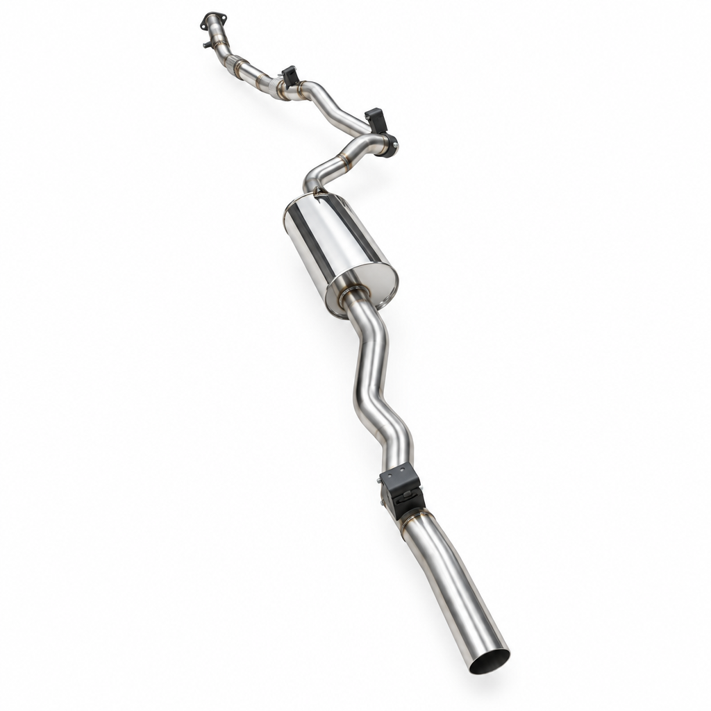 Manta 3in Turbo Back Exhaust Toyota Landcruiser GDJ79 Ute 2 8L - SSMKTY0407