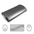 Redback - 2" Universal Muffler Offset/Offset 406x203x101mm Oval Aluminised