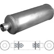 Redback - 5" Straight Through Muffler C/C 44"x10" Round Aluminised Steel