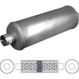 Redback - 4" Universal Muffler Centre/Centre 600x200x200mm Round Chambered Baffled Aluminised