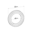 Spiral Wound Ring Gasket - Inside Diameter 40mm, Outside Diameter 55mm