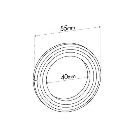 Spiral Wound Ring Gasket - Inside Diameter 40mm, Outside Diameter 55mm