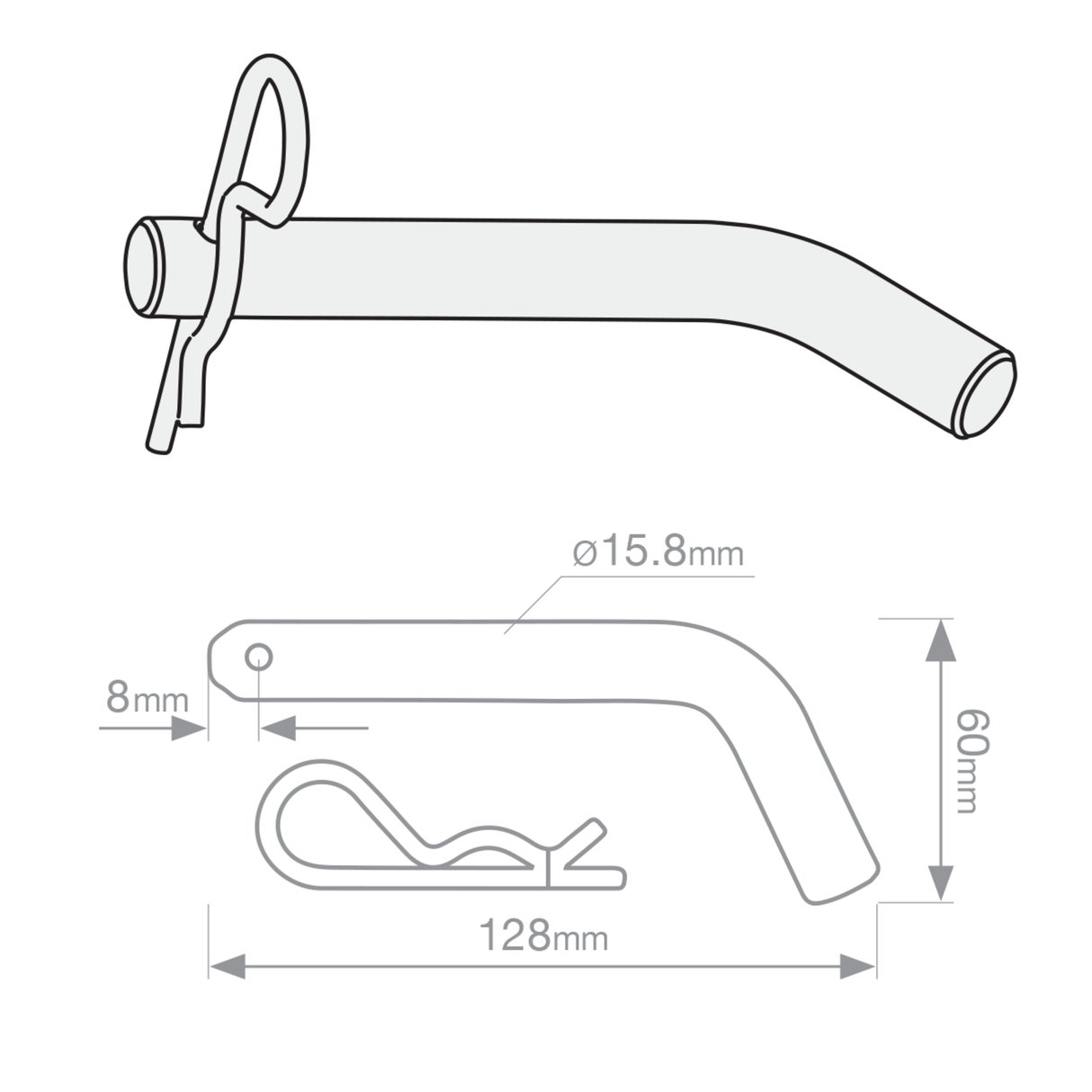 TAG | Tow Ball Mount & Direct Fit Wiring Kit | Toyota Hilux N80 SR5 2015–On | T_L4045-K201