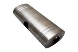 XForce | Universal East-West Muffler 2.25" Inlet Dual 2" Outlets | Brushed 409 Stainless | VX9E4-202252