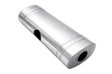 XForce | 304SS Oval East-West Muffler 24" | 2.5" Inlet to Dual 2.25" Outlet | Brushed Finish | VX9E-2425225