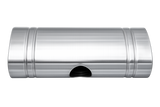 XForce | 304SS Oval East-West Muffler 24" | 2.5" Inlet to Dual 2.25" Outlet | Brushed Finish | VX9E-2425225