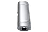XForce | 304SS Oval East-West Muffler 24" | 2.5" Inlet to Dual 2.25" Outlet | Brushed Finish | VX9E-2425225