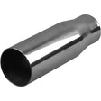 Exhaust Tip - 2" Inch (In) 2 1/2" Inch (Out) 150mm Long (Straight Cut - Stainless Steel)