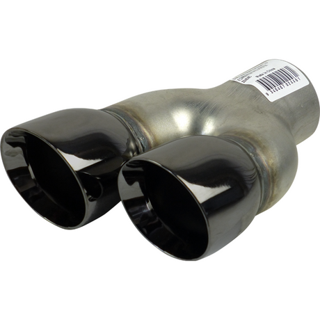 Exhaust Tip - Suited For Holden Commodore VE Dual Tip RHS (2 1/4") (Black Chrome)
