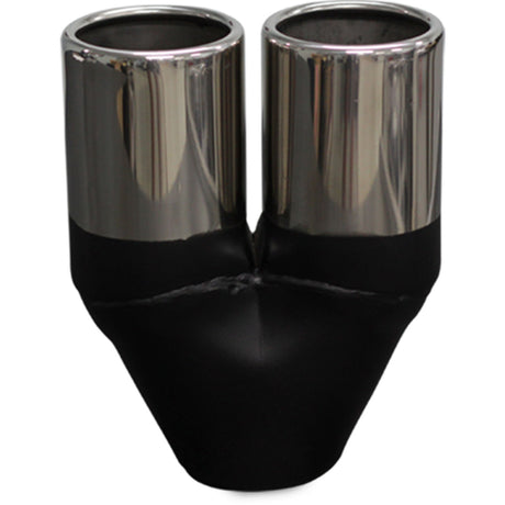 Y Piece Exhaust Tip - 2 1/4" Inch (In) 2 1/2" Inch (Out)