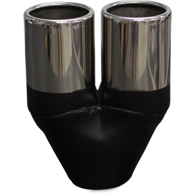 Y Piece Exhaust Tip - 2 1/4" Inch (In) 2 1/2" Inch (Out)