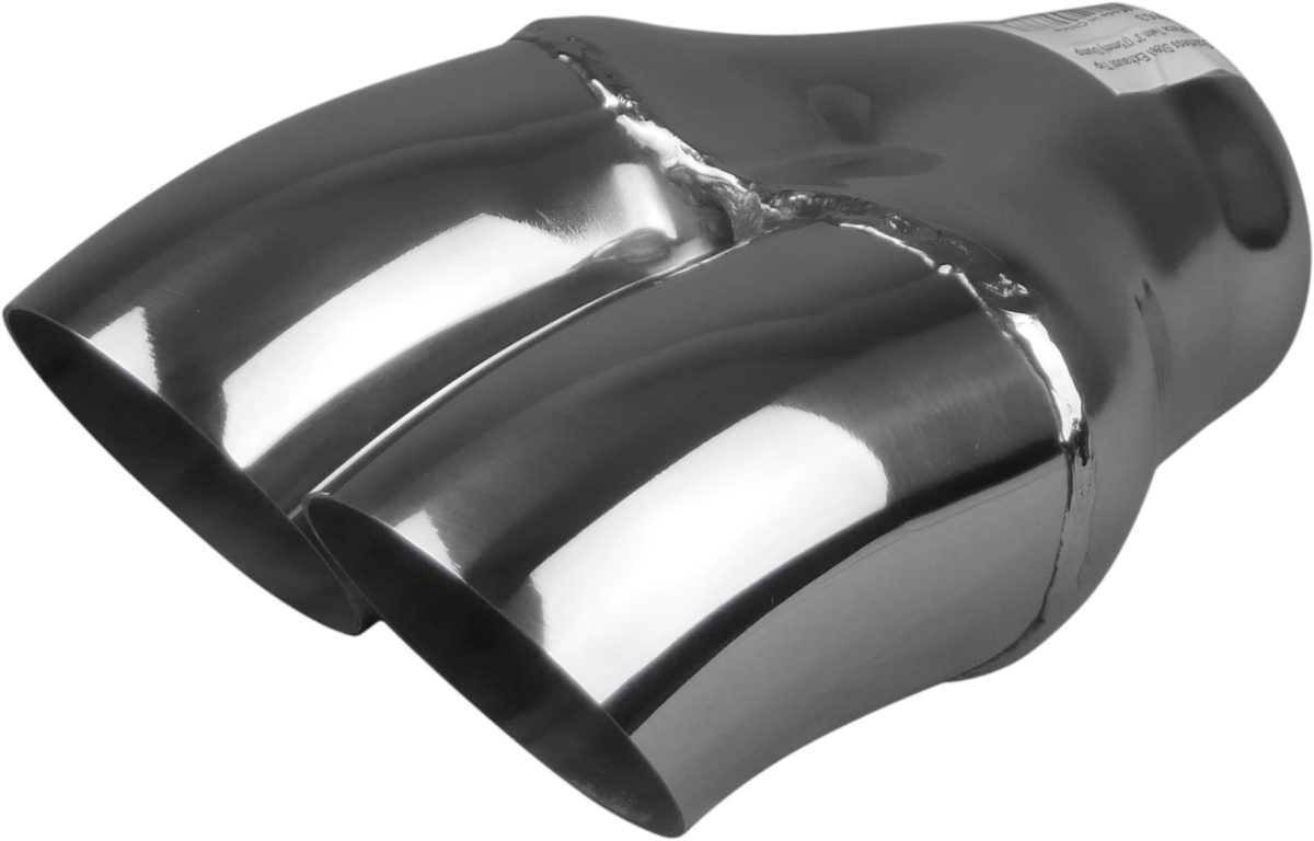 Y Piece Exhaust Tip - 2" Inch - 3" Inch (Expandable) 3" Inch (Out)