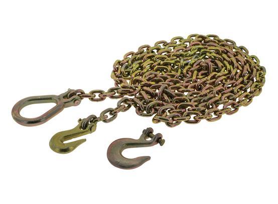 Hulk 4X4 - DRAG CHAIN 8mm x 5m 8000kg MATERIAL G70 20Mn2 W/3 HOOKS