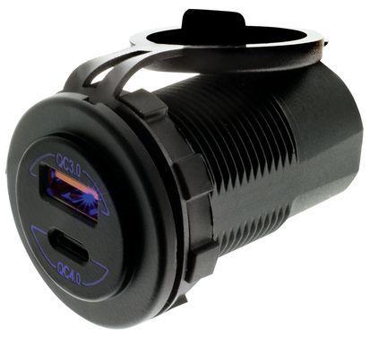 Hulk 4X4 - DUAL USB SOCKET PORT 1: QC3 18w, PORT 2: TYPE C QC4 36w